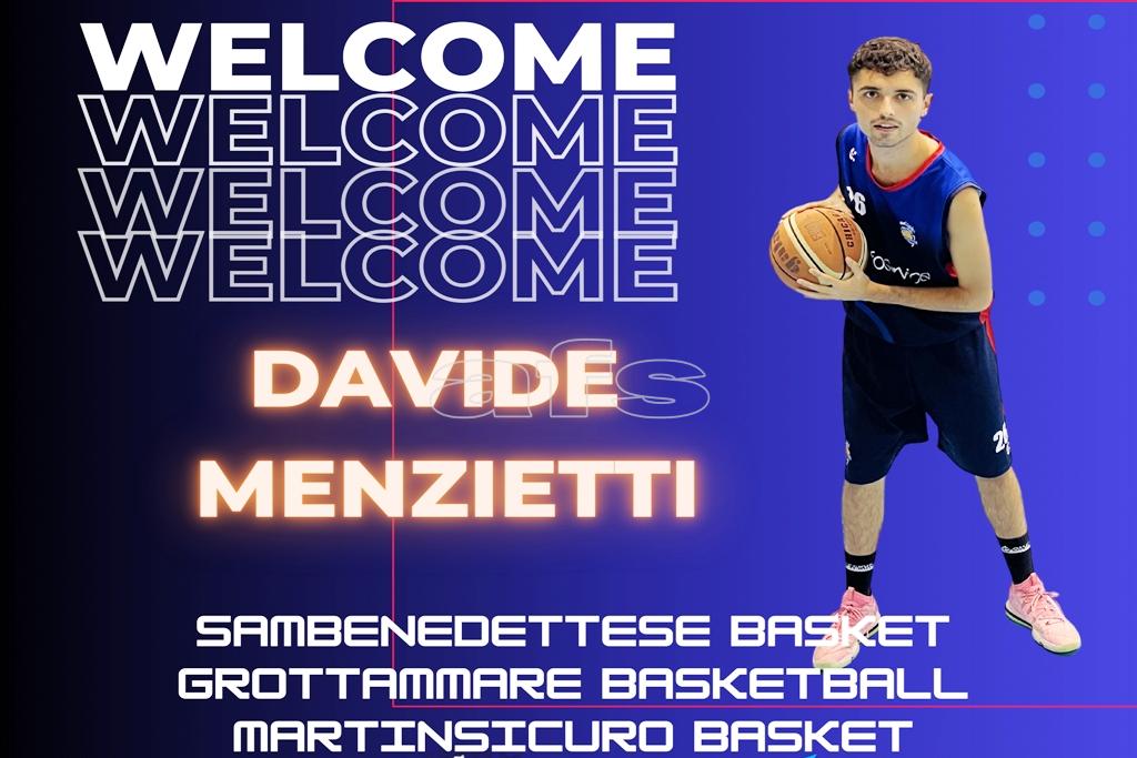 Davide Menzietti alla Sambenedettese-Grottammare-Martinsicuro Basket