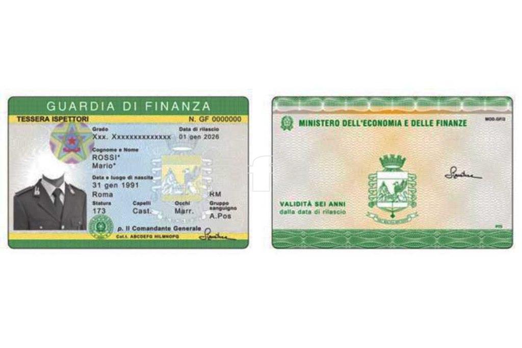 GUARDIA DI FINANZA, NUOVE TESSERE DI RICONOSCIMENTO